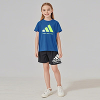 阿迪达斯 (adidas)儿童短袖T恤短裤套装 128