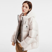 骆驼 黑钻5PRO羽绒服女装短款2025冬季连帽羽绒外套面包服男