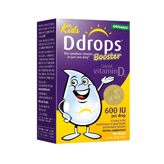 PLUS会员：Ddrops 儿童维生素D3滴剂 600IU 2.8ml 1岁-18岁