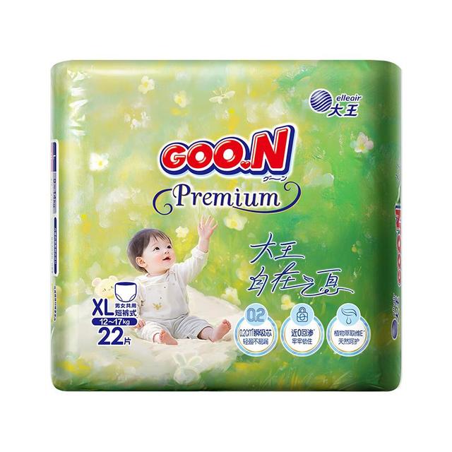 PLUS会员：大王 GOO.N 光羽奢定 拉拉裤 XL26片