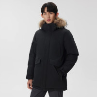 保暖服饰、PLUS会员：KOLON SPORT 可隆 毛领连帽羽绒服 650蓬鹅绒 LHDJ5WTT37