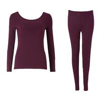 Triumph/黛安芬简棉柔软圆领保暖红品内衣套装棉质女士打底92-001