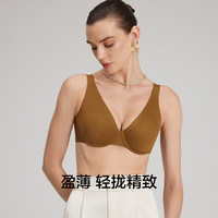 爱慕（Aimer）内衣女预言大罩杯大胸聚拢含乳贴放凸点文胸大胸显小透气隐痕 黑色 8