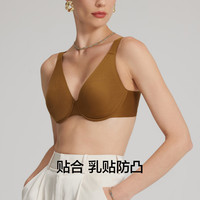 爱慕（Aimer）内衣女预言大罩杯大胸聚拢含乳贴放凸点文胸大胸显小透气隐痕 鸣沙棕 75E 34/75E