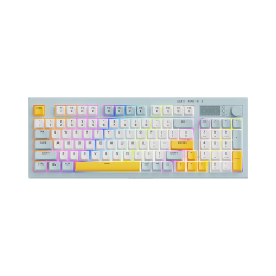 联想 机械手感 有线键盘  雾海蓝 RGB