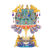 同趣凤冠音乐盒孝端皇后博物馆积木摆件拼装玩具立体模型女 凤冠【凤仪天阙】