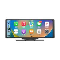 路瑞宝 车载智慧屏无线carplay华为hicar行车记录仪车载导航中控一体机 车载便携屏【前镜头录像】苹果/华为手机互联导航 车充点烟器供电