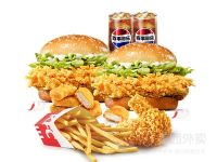 KFC 肯德基 神抢手专享经典双堡双人餐7件套兑换券·1张