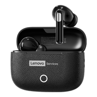  Lenovo/联想 ENC通话降噪 蓝牙耳机  石岩黑【全新蓝牙V6.0-游戏低延迟】