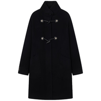 Teenie Weenie【赵露思同款|初代千金牛角扣】小熊羊绒羊毛呢大衣 黑色 M