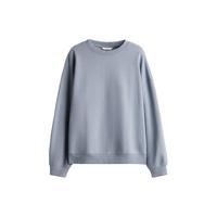 H&M女装秋季2025圆领柔软内里大廓形卫衣1243667 灰蓝色 XXS 150/76
