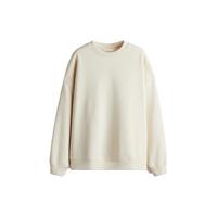 H&M女装秋季2025圆领柔软内里大廓形卫衣1243667 浅米色 XL 175/116