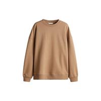 H&M女装秋季2025圆领柔软内里大廓形卫衣1243667 深米色005 XL 175/116