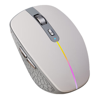 云墨无线蓝牙鼠标可充电式静轻音办公商务发光人体工学适用于笔记本台式电脑ipad手机华为惠普华硕戴尔 【可充电+无线蓝牙双模+发光+低音按键】釉白色