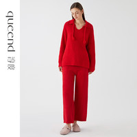 淳度 女士珊瑚绒家居服 树莓红