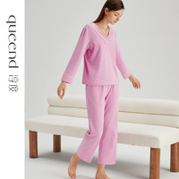 淳度 女士纯棉家居服套装 花粉色