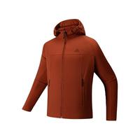 安踏（ANTA）水壳四防软壳衣丨防泼水科技运动外套男户外通勤休闲上衣风衣夹克 【林孝埈同款】红杉棕6609-2 3XL