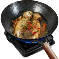 九阳铁锅精铁真不锈炒锅无涂层家用炒菜锅爆炒锅锤纹物理防粘明火 C231 30cm