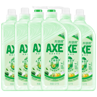 AXE 牌金骏青梅果蔬餐具净洗洁精1.01kg*6（泵+补补）