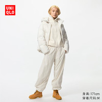 优衣库 女装保暖休闲长裤/休闲裤裤子25秋冬479402 30 浅米色 M /160/68A