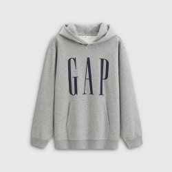 Gap 盖璞 男女装 logo印花抓绒宽松套头连帽衫卫衣 786923