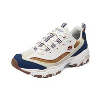 斯凯奇（Skechers）男女撞色款舒适潮流休闲运动老爹鞋894282 男款-棕色/蓝色/BRBL 44