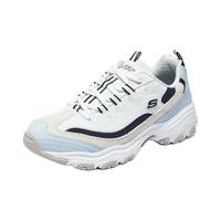 斯凯奇（Skechers）男女撞色款舒适潮流休闲运动老爹鞋894282 男款-自然色/海军蓝色/NTNV 45.5