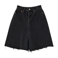 moussy 女装clean fit松弛感百慕大牛仔裤010HSJ11-0060 020黑色 S 00001