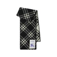 BURBERRY| 格纹羊毛围巾 多色 黑色 81143011