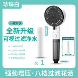 浴铭鼎 BDGLHX-511 增压过滤花洒 1个滤芯 银色