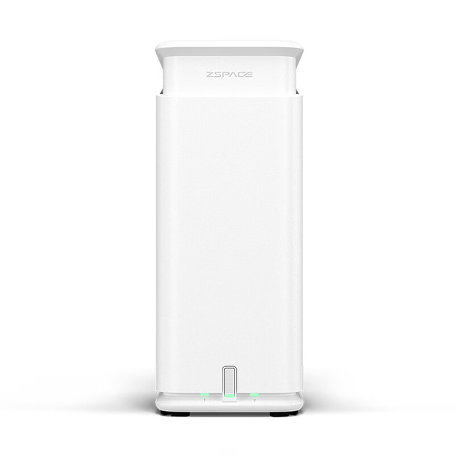 极空间 ZSpace 私有云Z2Pro 2盘位 NAS存储 雪山白
