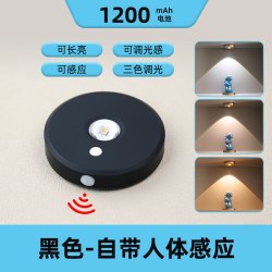 得利来 DOLILO 小山丘人体感应灯人来即亮人走即灭免接线展示柜灯led充电小射灯