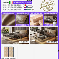 AURTOP HW2079悬浮 大象耳朵床 1500*2000mm 军绿色