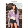 YINER 音儿 Goodland美地女装冬季法式中长款牛角扣羊毛双面呢大衣外套