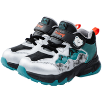 江博士（DR·KONG）冬季男女童宝宝舒适学步鞋 加绒保暖幼儿学步鞋 银/黑/绿 （加绒内里） 23 脚长约13.4-14.1