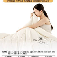 神气小鹿金蚕乳丝被冬被加厚保暖被芯纤维被子宿舍四季通用春秋被