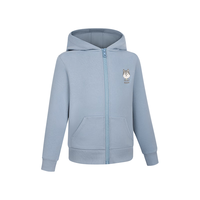  DECATHLON/迪卡侬 保暖加绒 儿童连帽卫衣  均码 95cm 牛仔蓝