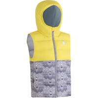 迪卡侬保暖马甲秋儿童宝宝男童女童秋棉马甲背心柠檬黄90cm-4388334
