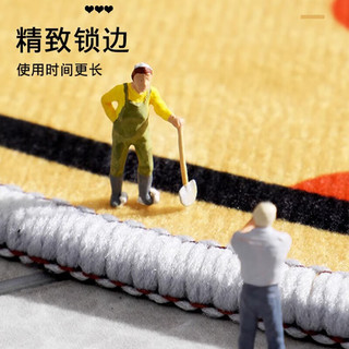 KAYE地毯客厅卧室茶几沙发毯子北欧简约现代可免洗满铺加厚防滑垫 FS-T213 60/平/单拍不