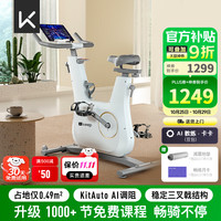 Keep 动感单车家用自发电Ai智能调阻磁控静音自行车C2 Lite小金圈飞轮 C2 Lite+ 白色