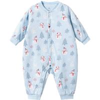 英氏 婴儿连体衣秋冬保暖新生儿冬季宝宝衣服冬哈衣