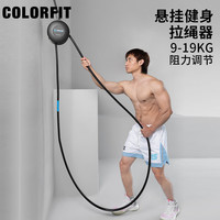 COLORFIT 模拟洗澡训练 悬挂式拉绳器健身攀绳机锻炼手臂力量阻力拉力训练战绳有氧运动 拉绳器（6档阻力）