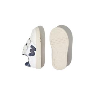 小羊沃利woollykids真皮儿童板鞋女童小皮鞋小白鞋防滑男童鞋子校园鞋 士林蓝 内长16.5cm 适合脚长16cm