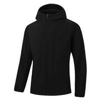 361三防运动外套2025秋季雨屏梭织加绒夹克男士户外登山保暖上衣 超级黑 L