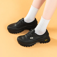 VANS 范斯 Authentic Vibram DX黑武士厚底增高德比鞋板鞋 黑色 38