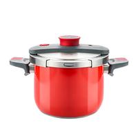 凌丰（LINKFAIR）燃气高压锅防爆压力锅家用多功能304不锈钢电磁炉压力煲 确幸红6L【4-5人量】 22cm 确幸红6L【2-10人量】 22cm