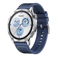 HUAWEI 华为 WATCH GT5 智能手表 46mm 砂砾棕 蓝色编织表带