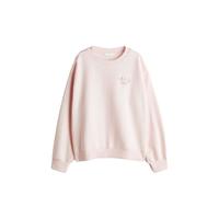 H&M女装卫衣2025年慵懒风宽松保暖套头衫1267555 浅粉色/Paris Club M 165/96