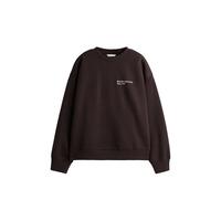 H&M女装卫衣2025年慵懒风宽松保暖套头衫1267555 深棕色/Paris040 M 165/96