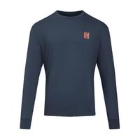 安德玛（UNDERARMOUR）春夏Run 96男子弹性跑步运动长袖T恤1389824 暴雨灰044 3XL